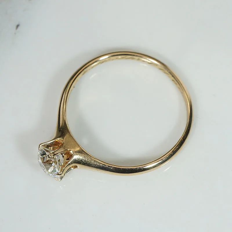 Refined Old European Cut Diamond Solitaire Ring