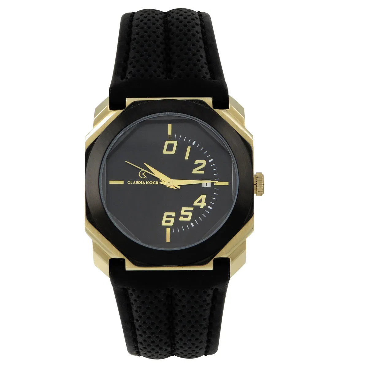 Rubber Band Stainless Date Analog Classy Men Watch