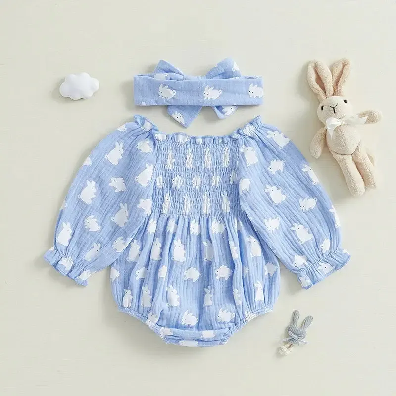 Ruched Bunny Romper