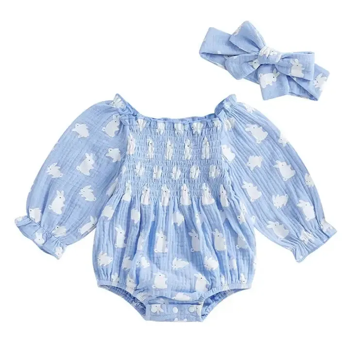 Ruched Bunny Romper