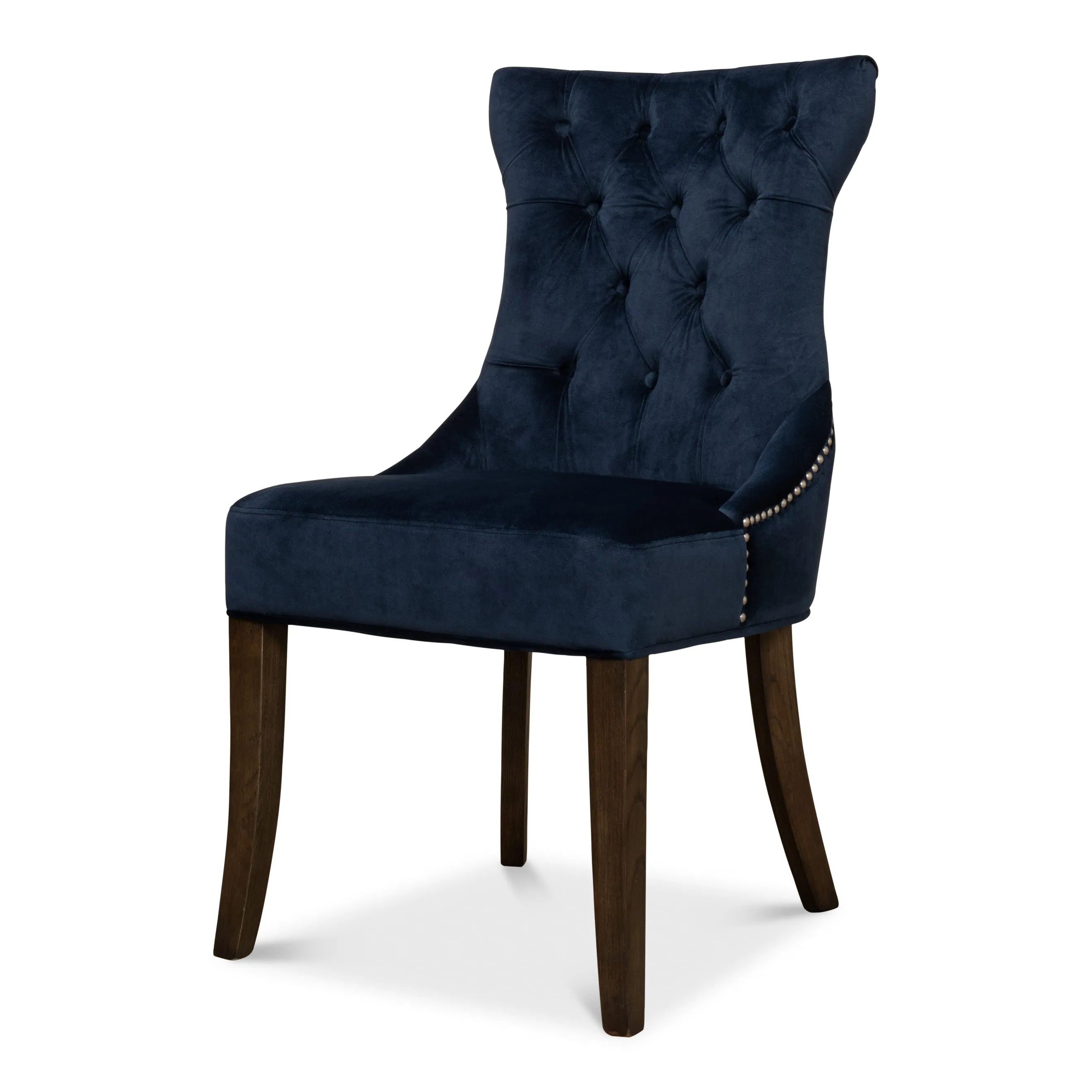 Sarreid - Sophie Side Chair  Blue Velvet - Blue - Transitional - set of 2