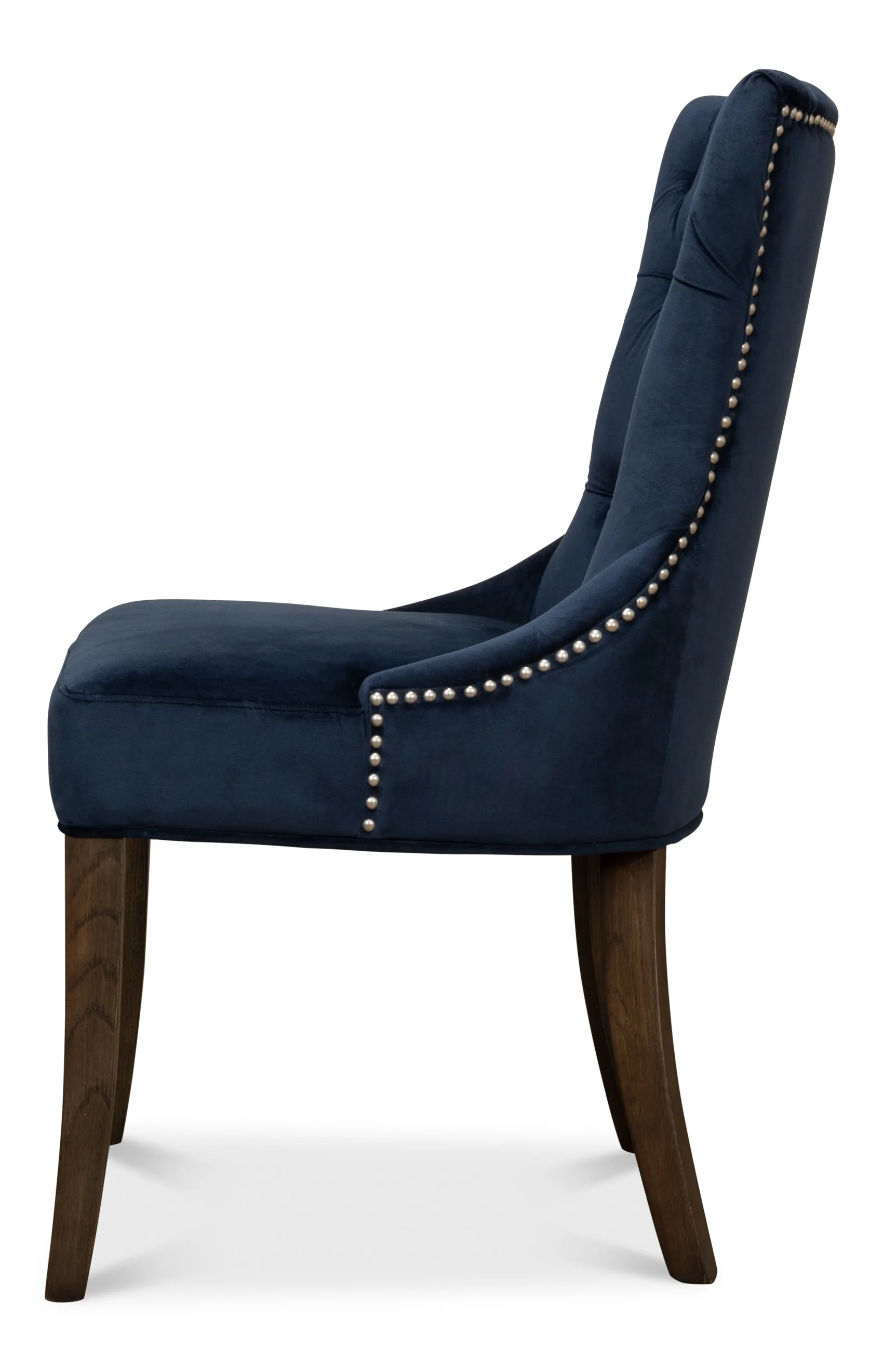 Sarreid - Sophie Side Chair  Blue Velvet - Blue - Transitional - set of 2