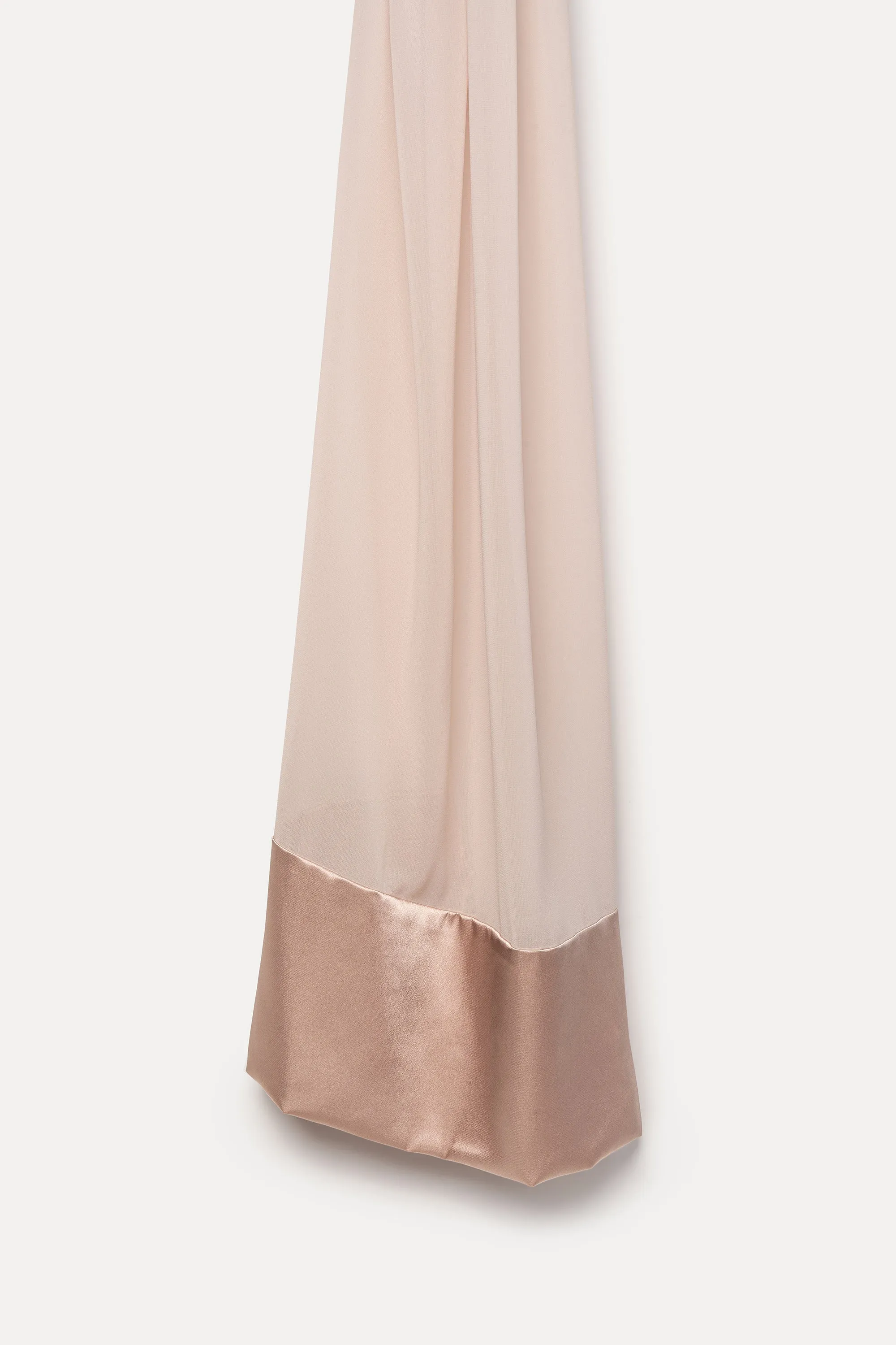 Satin–Edge Hijab - Pearl Opulence