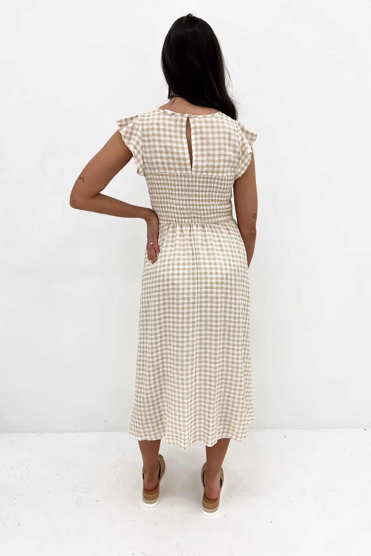 Tarli Midi Dress Latte