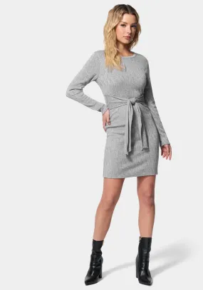 Tie Waist Cable Knit Dress