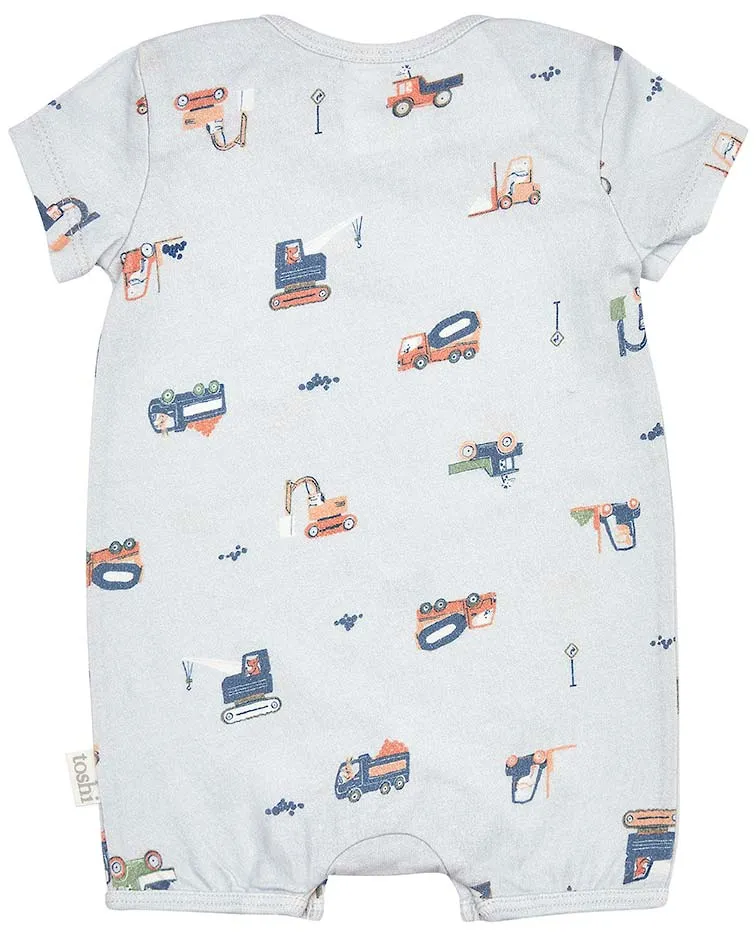 TOSHI ONESIE SHORT SLEEVE LITTLE DIGGERS