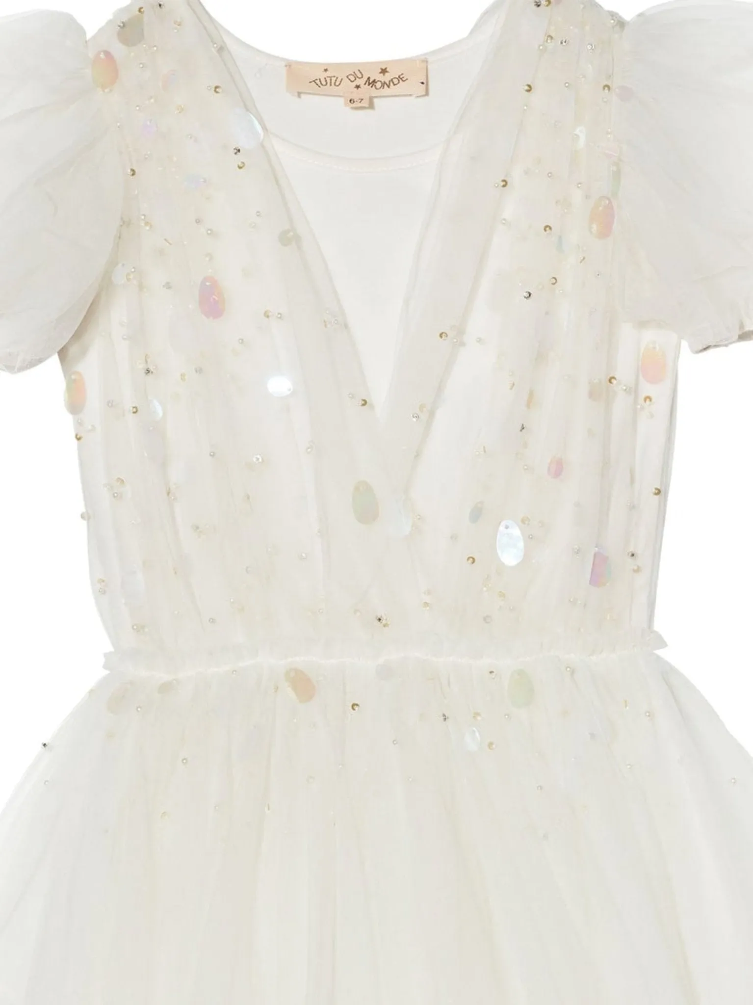 Tutu Du Monde Girls Lucky Charm Tutu Dress in Milk