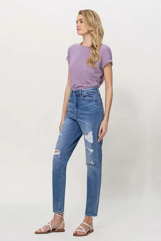 Ververt Distressed Mom Jeans