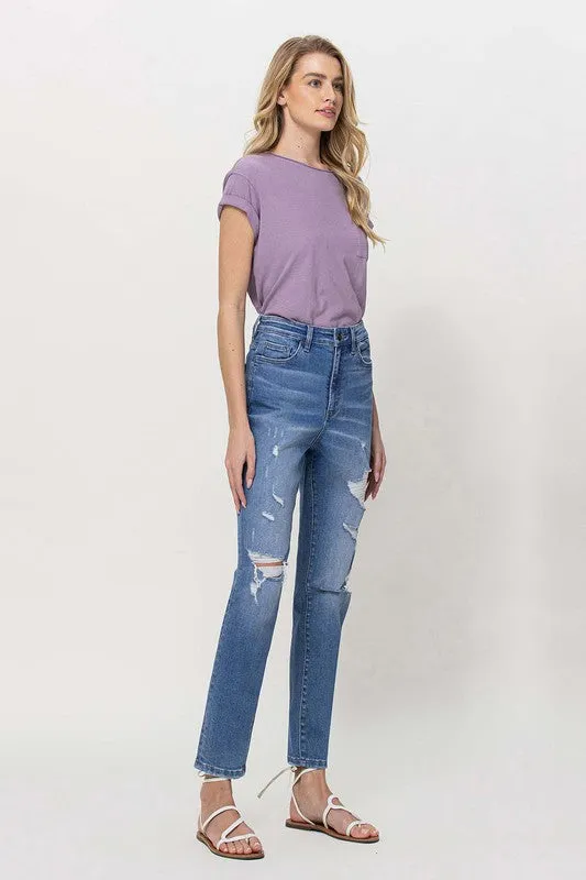 Ververt Distressed Mom Jeans