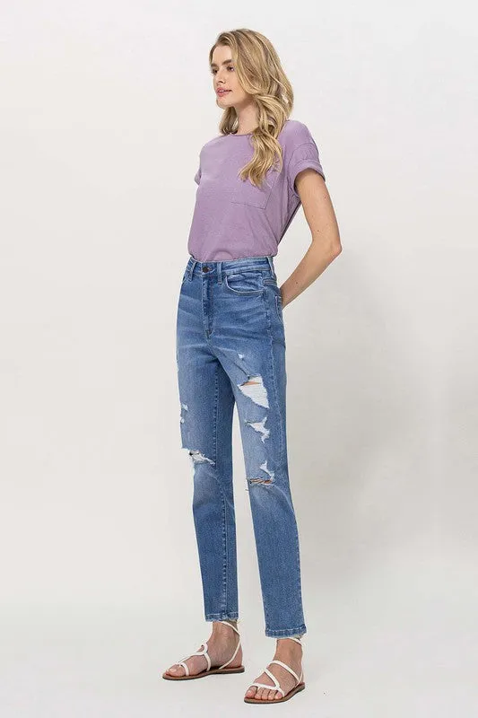 Ververt Distressed Mom Jeans